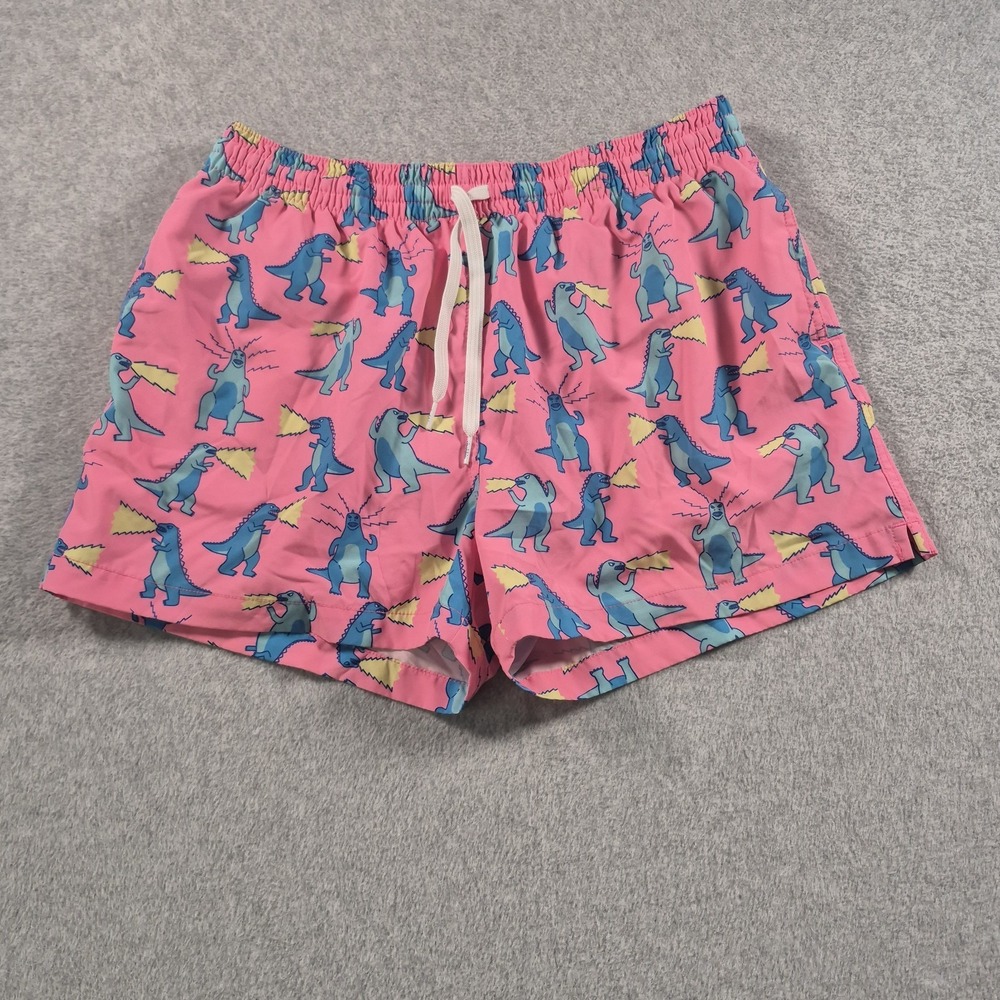 Chubbies Hear Me Roar Godzilla Dino Stretch Swim Trunks Men's Swim Shorts Large